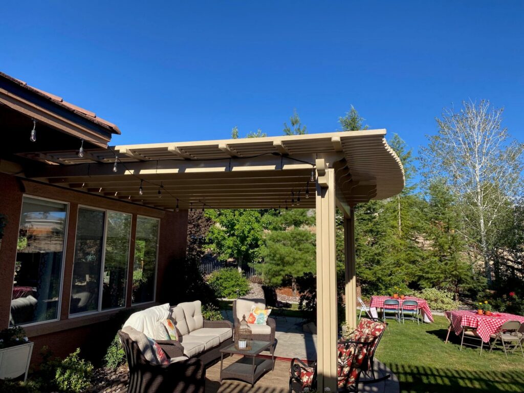 Before & After: Adding a Custom Aluminum Patio Cover to a Northern Nevada Backyard