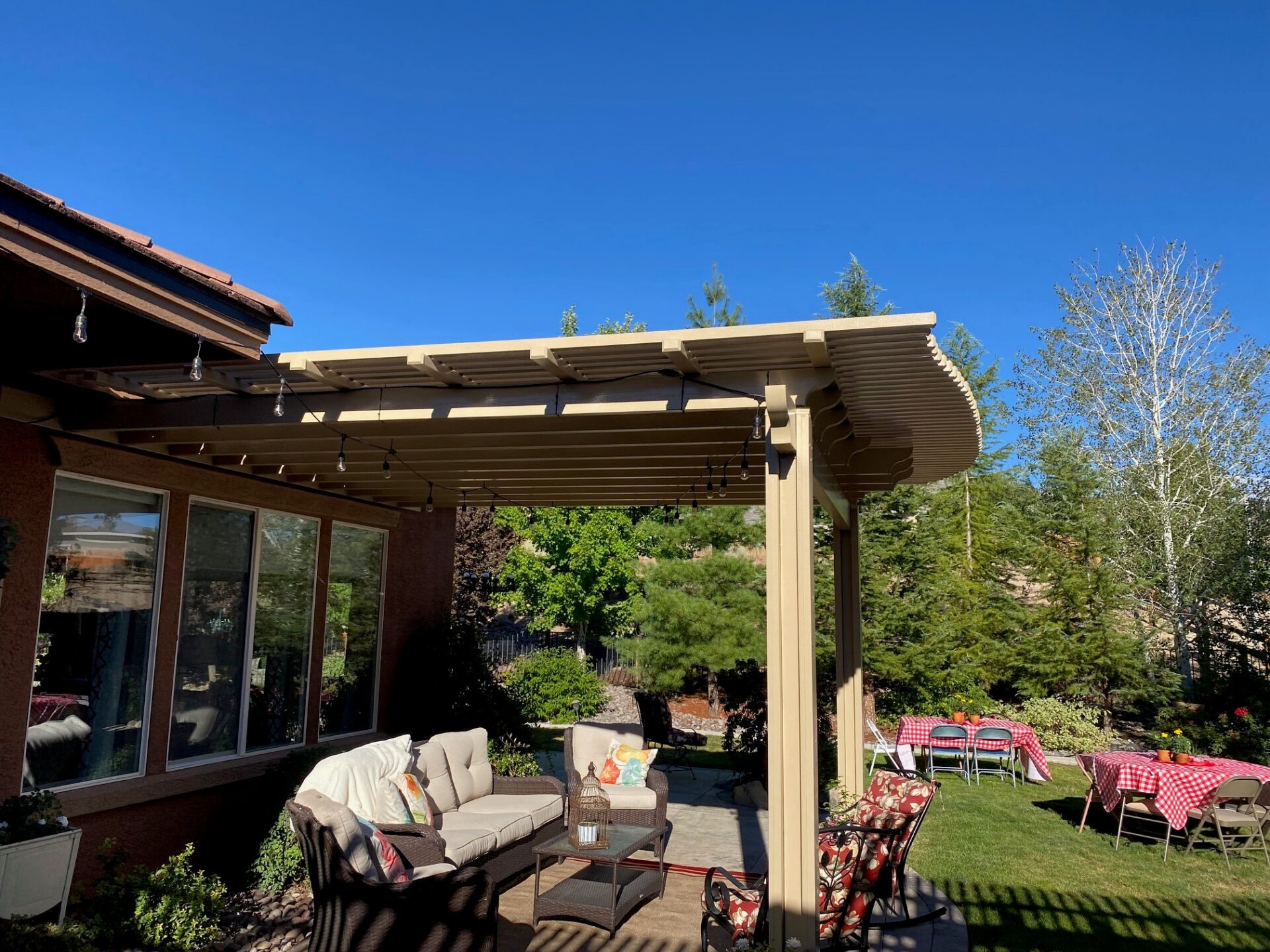 Before & After: Adding a Custom Aluminum Patio Cover to a Northern Nevada Backyard